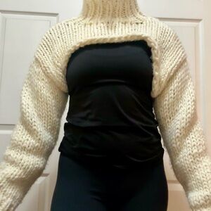 Chunky Knit Cream Sweater